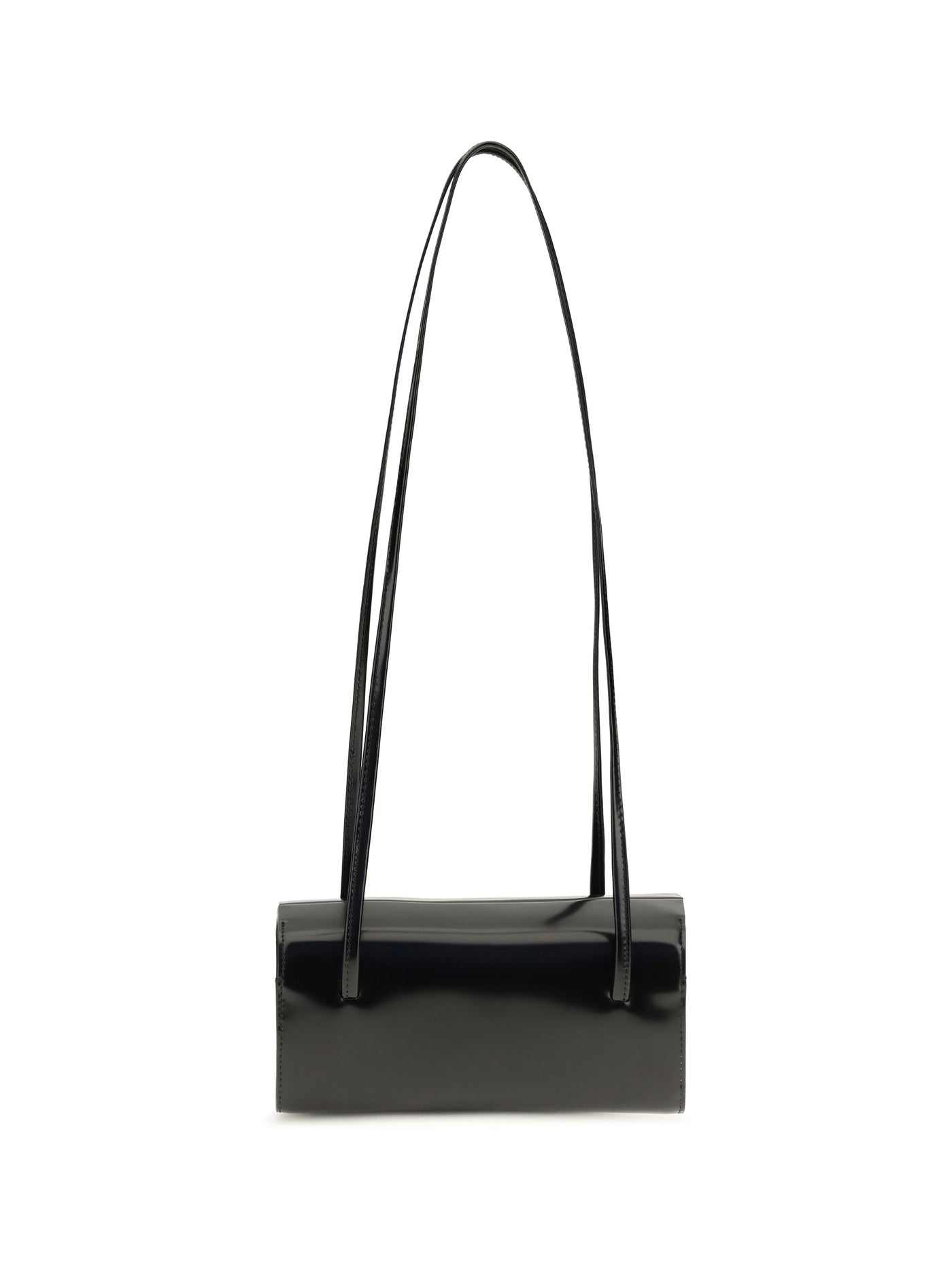 Fane Mie Shoulder Bag — Black Calf Leather Bos Taurus