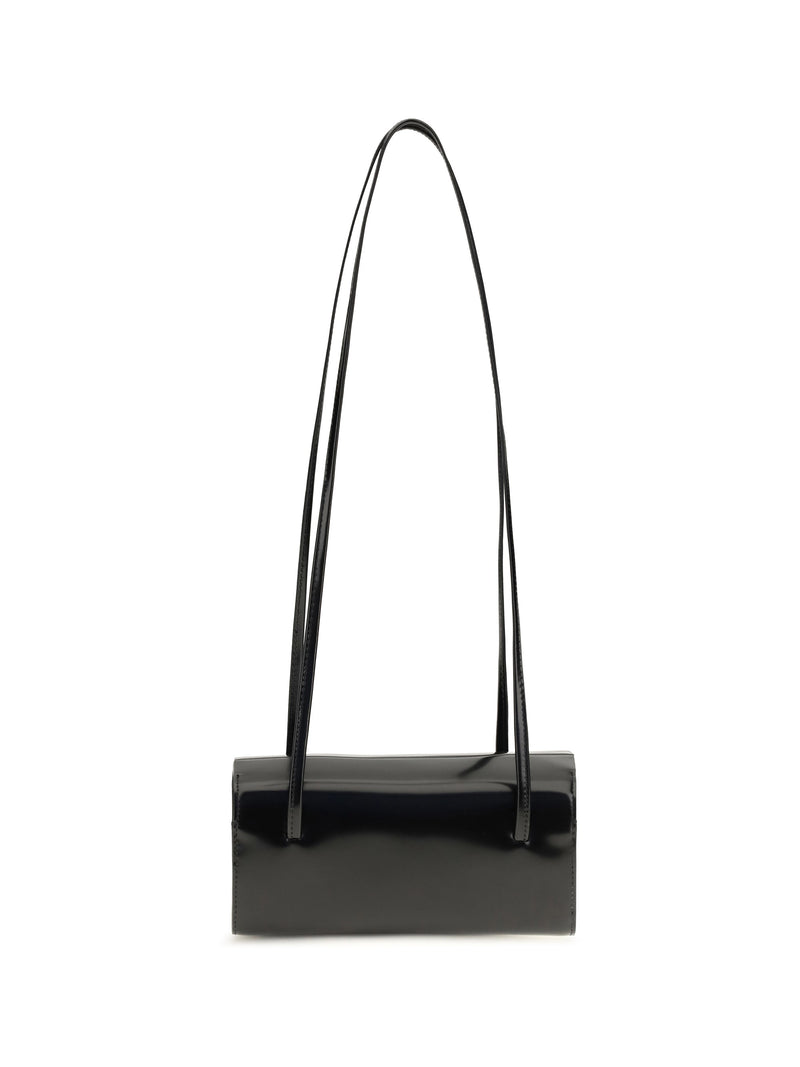 Fane Shoulder Bag — Black Calf Leather