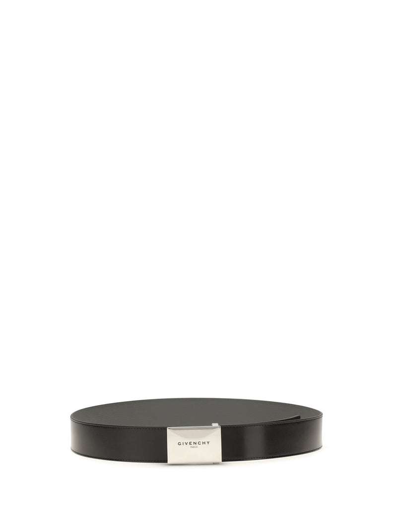 Givenchy Reversible Calf Leather Belt — Black Bos Taurus