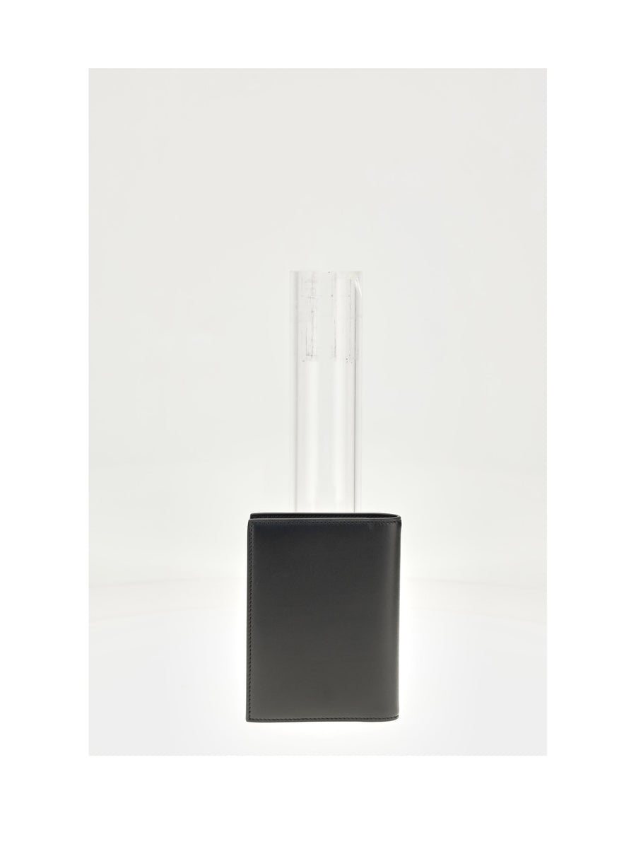 Celine Leather Passport Cover — Black Card Cases
