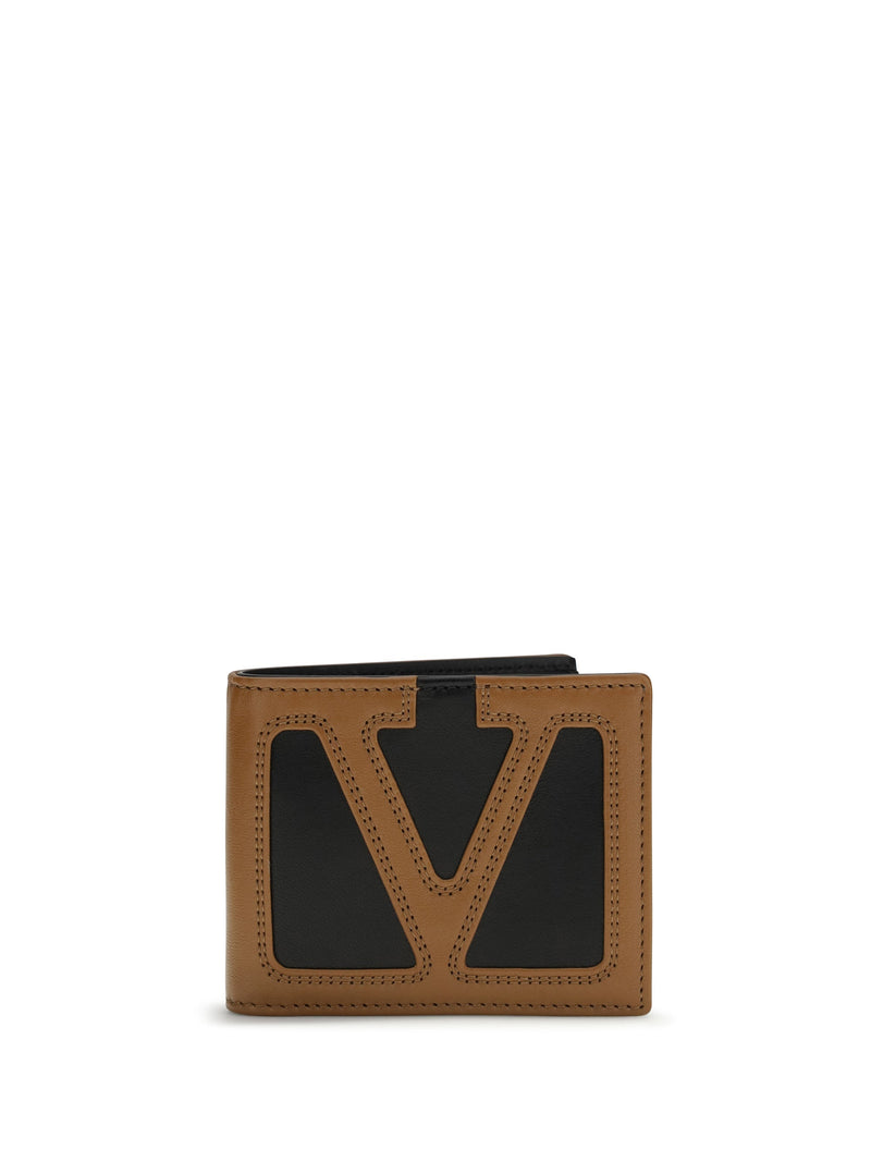 Valentino Garavani Viva Superstar Wallet — Black Lamb Leather