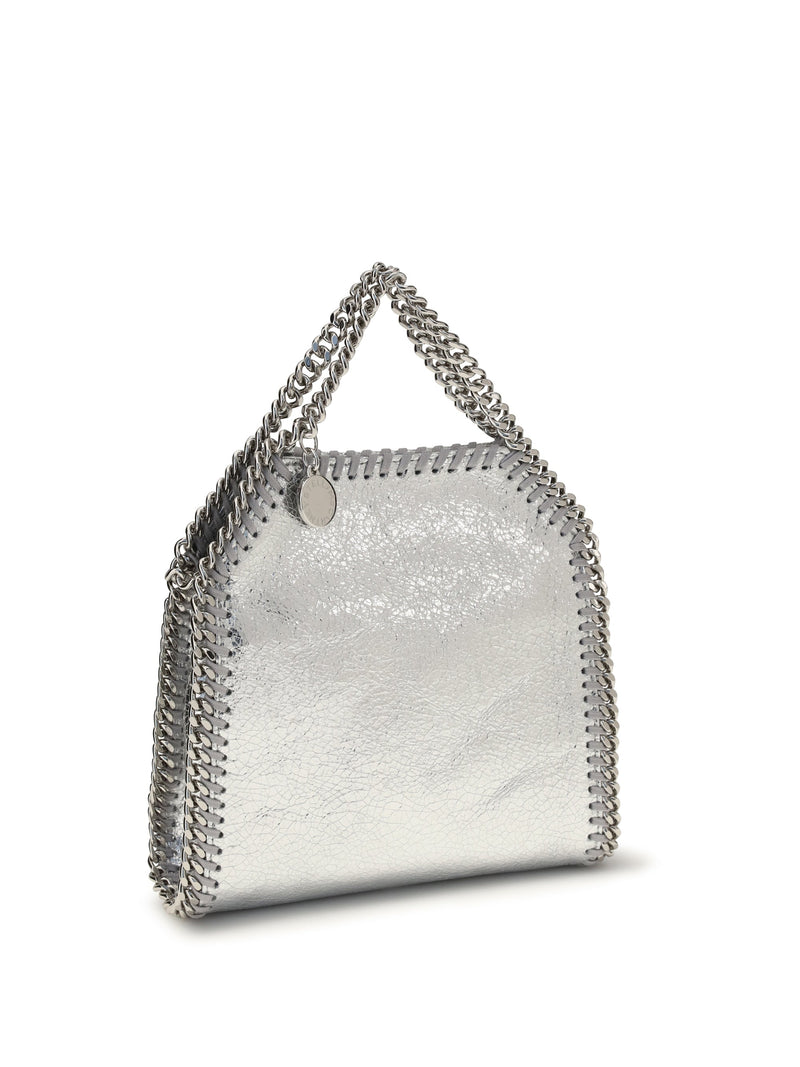Stella Mccartney Falabella Shoulder Bag — Silver Polyester