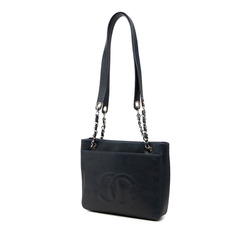CC Caviar Front Pocket Shoulder Bag - Image 2