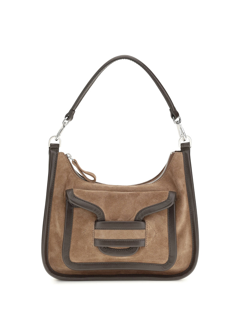 Pierre Hardy Alpha Day Shoulder Bag — Brown Calf Leather