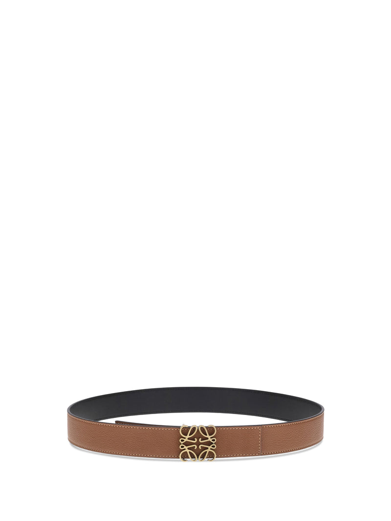 Loewe Anagram Belt — Tan Calf Leather