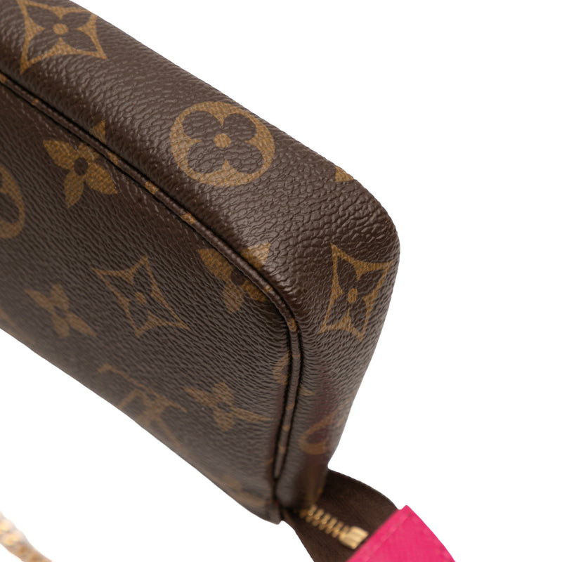 Monogram Christmas Animation Bears on Skis Mini Pochette Accessoires - Image 7