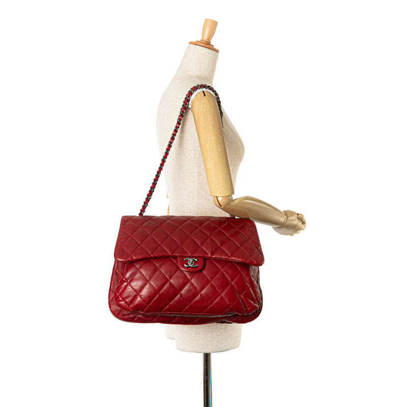 Maxi Lambskin 3 Accordion Flap - Image 10