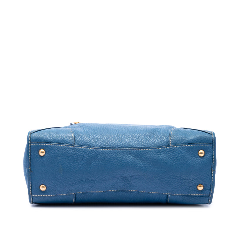 Vitello Daino Zip Top Satchel - Image 3