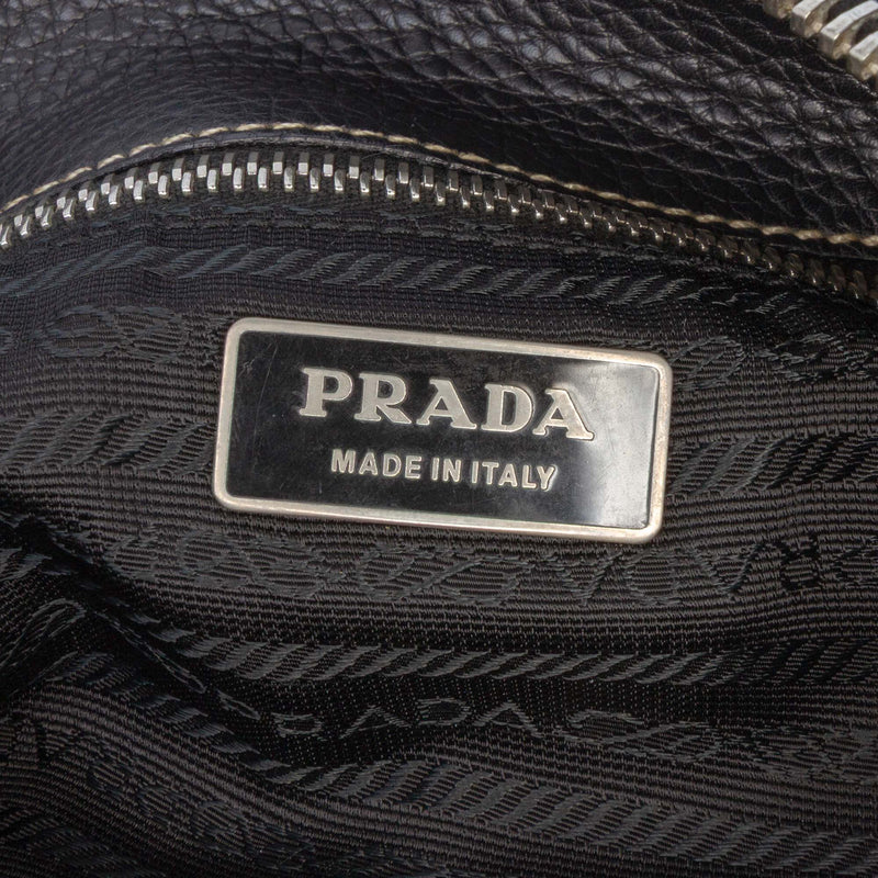 Leather and Tessuto Shoulder Bag - Image 5