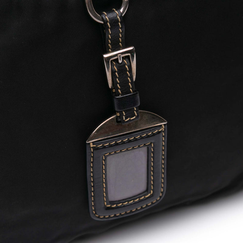 Leather and Tessuto Shoulder Bag - Image 8