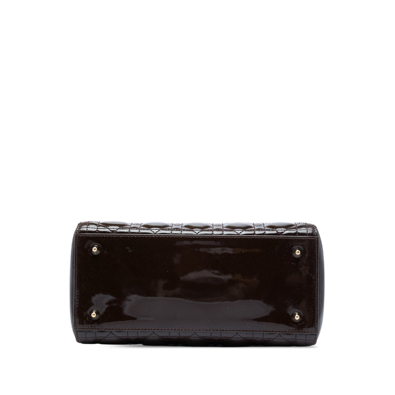 Medium Patent Cannage Lady Dior - Image 3