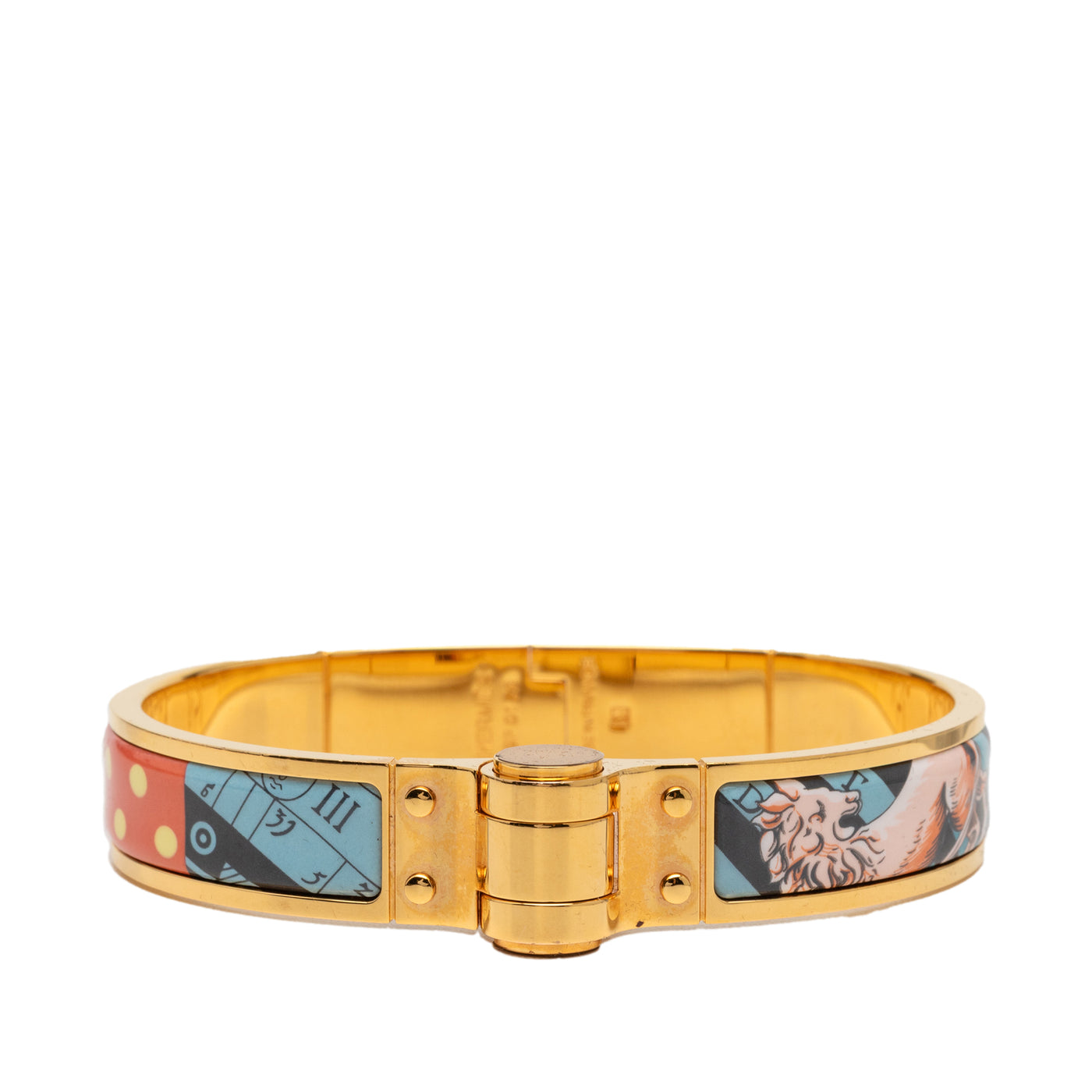 Narrow Enamel Charniere Hinge Bracelet PM - Image 1