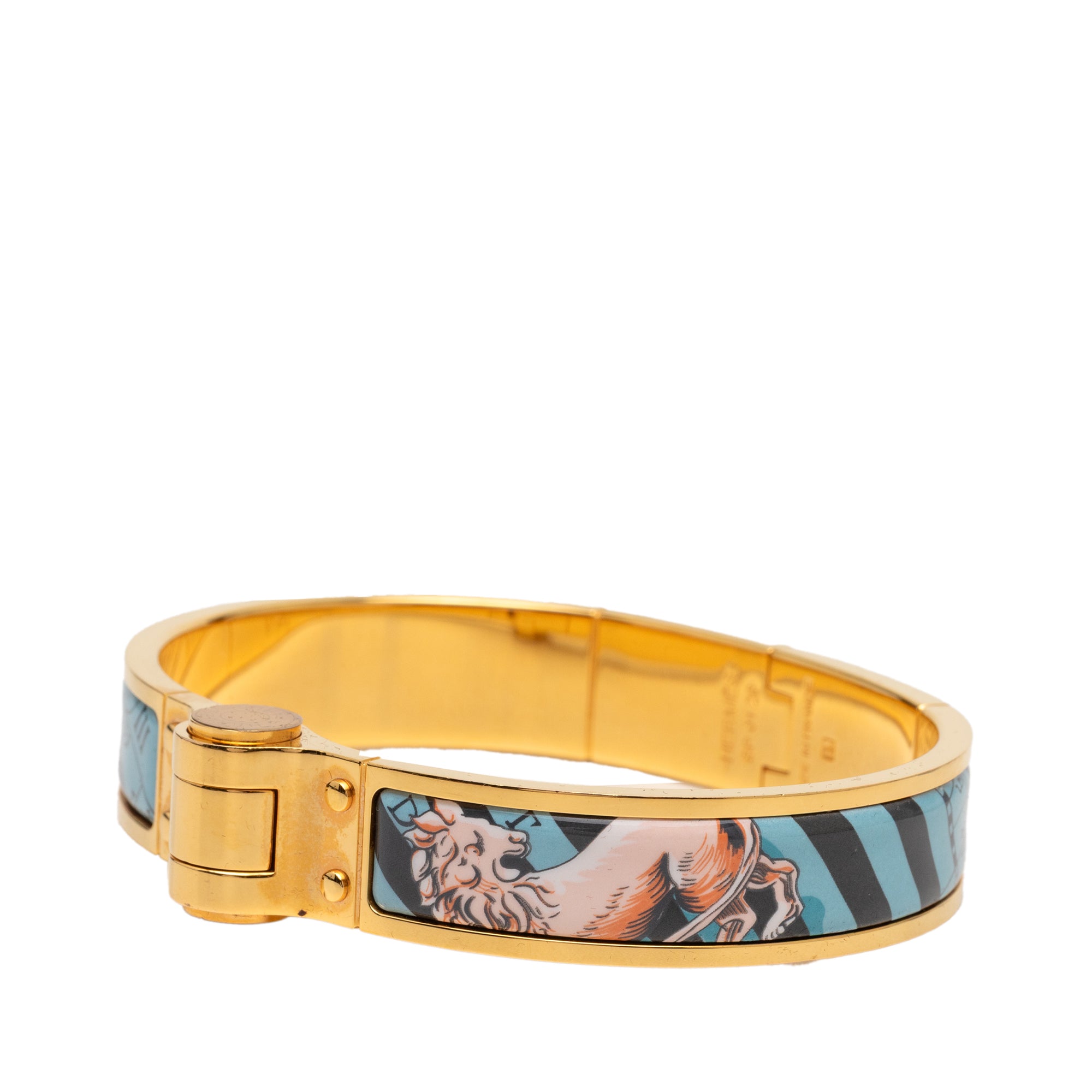 Narrow Enamel Charniere Hinge Bracelet PM - Image 2