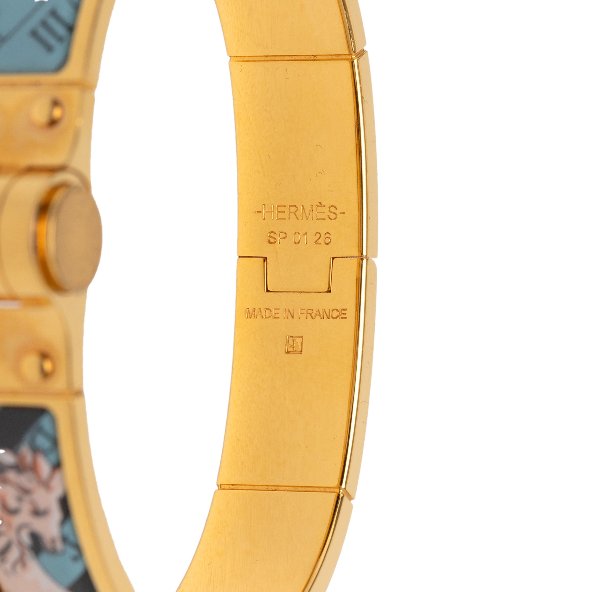 Narrow Enamel Charniere Hinge Bracelet PM - Image 4