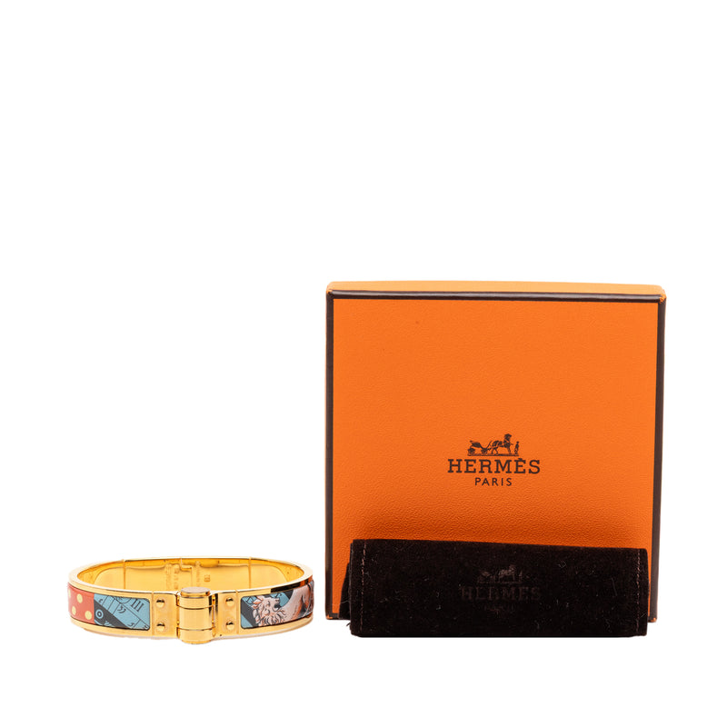Narrow Enamel Charniere Hinge Bracelet PM - Image 6