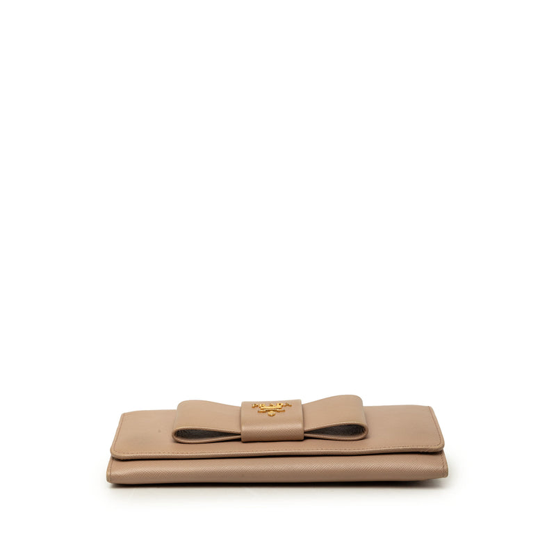 Saffiano Bow Continental Long Wallet - Image 3