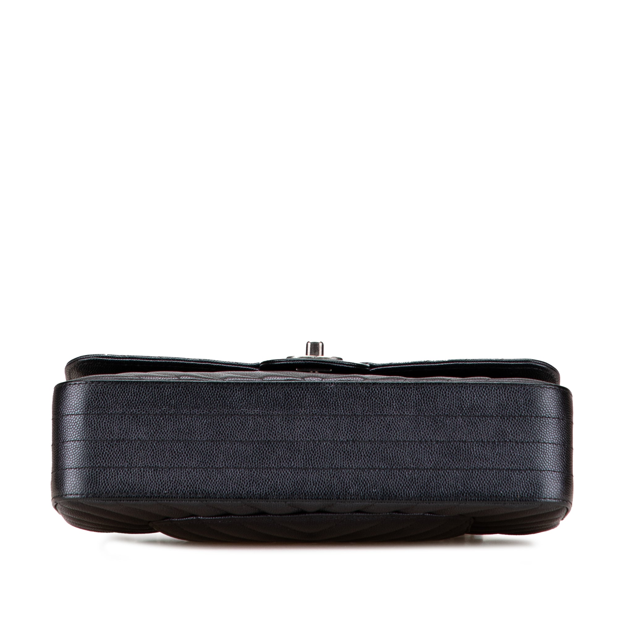 Medium Classic Chevron Caviar Double Flap - Image 3