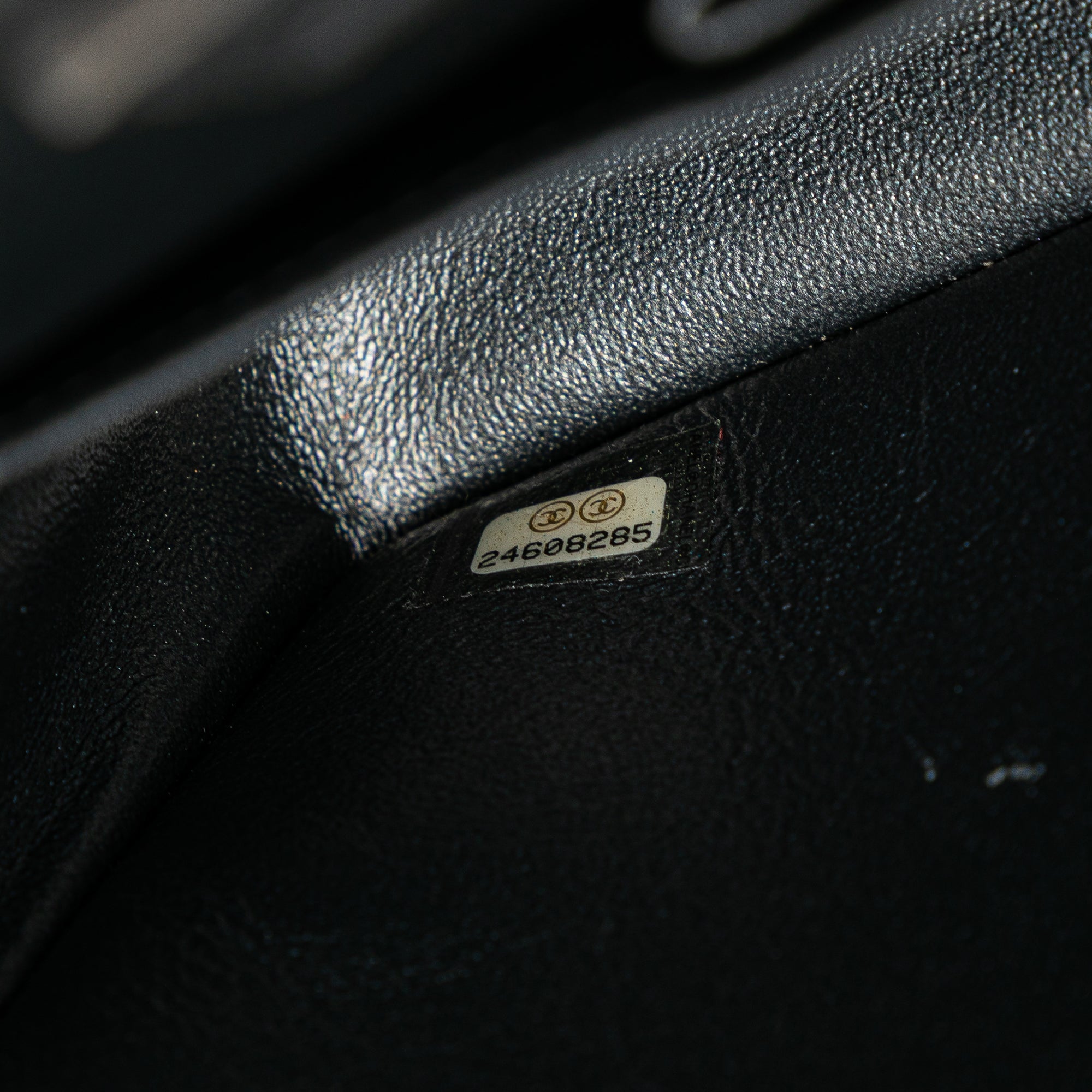 Medium Classic Chevron Caviar Double Flap - Image 6