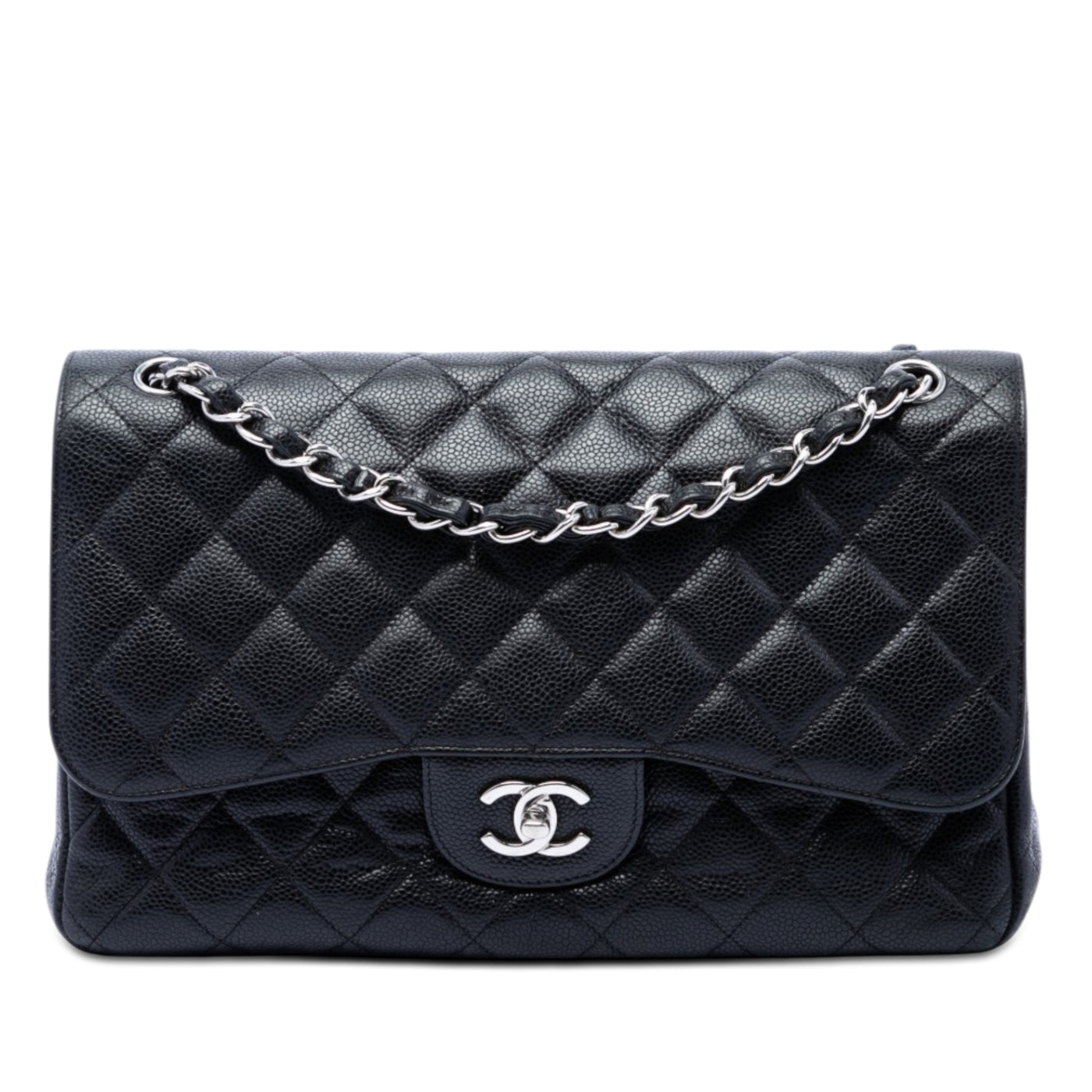 Jumbo Classic Caviar Double Flap - Image 1