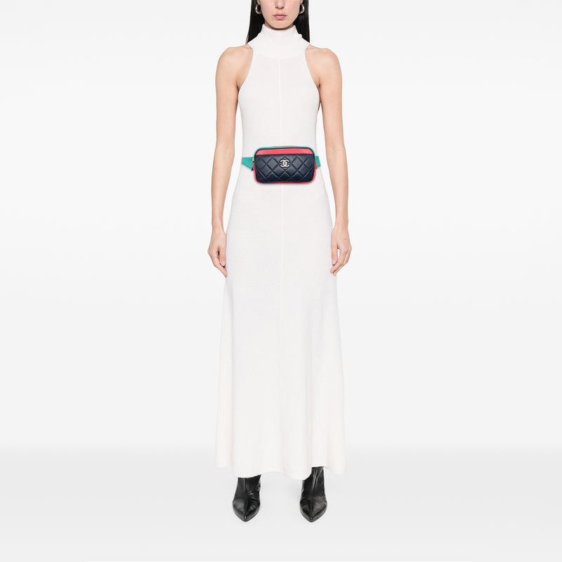 Tricolor Quilted Goatskin In and Out Belt Bag - Image 6