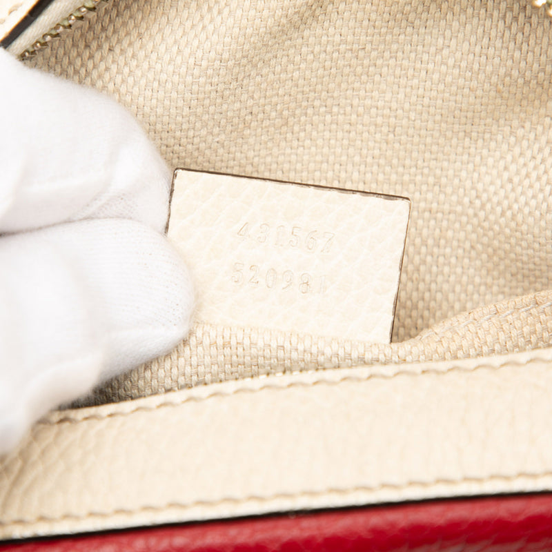 Small Tricolor Leather Soho Disco Crossbody - Image 6