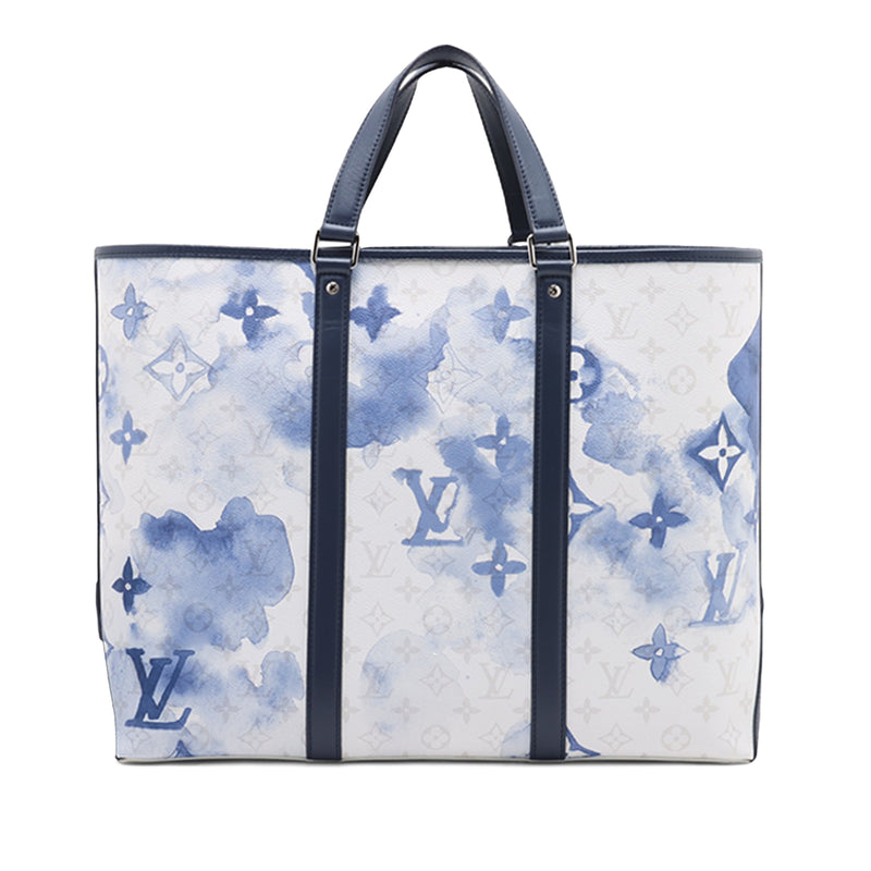 Monogram Watercolor Weekend Tote GM - Image 2