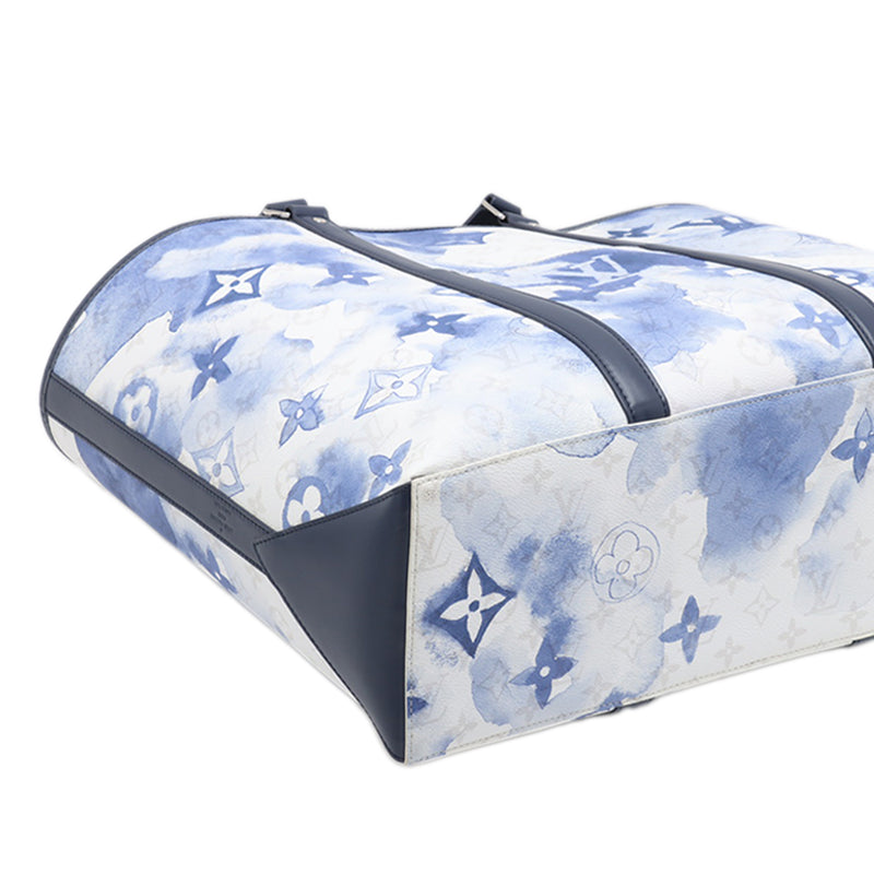 Monogram Watercolor Weekend Tote GM - Image 4