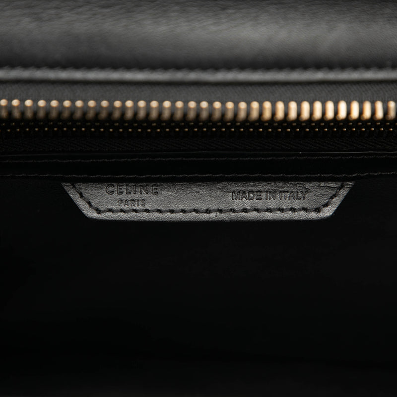 Micro Tricolor Calfskin and Nubuck Luggage Tote - Image 5