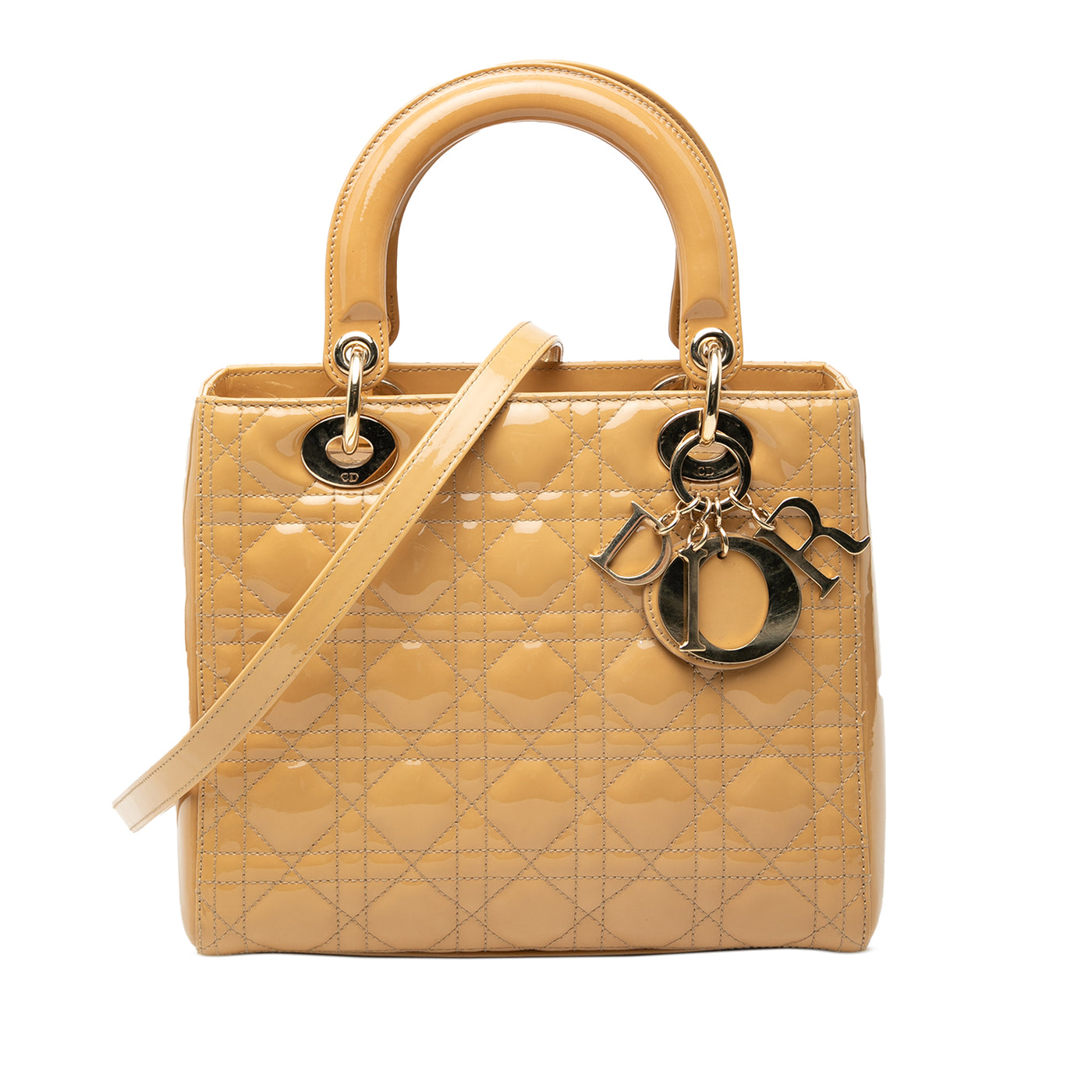 Medium Patent Cannage Lady Dior - Image 1