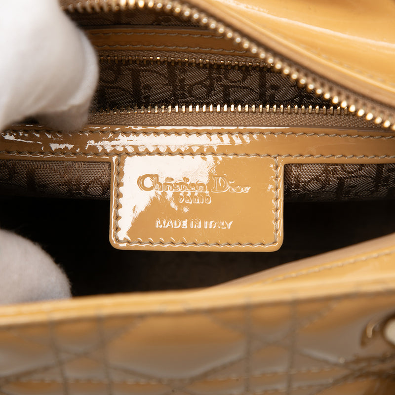 Medium Patent Cannage Lady Dior - Image 5