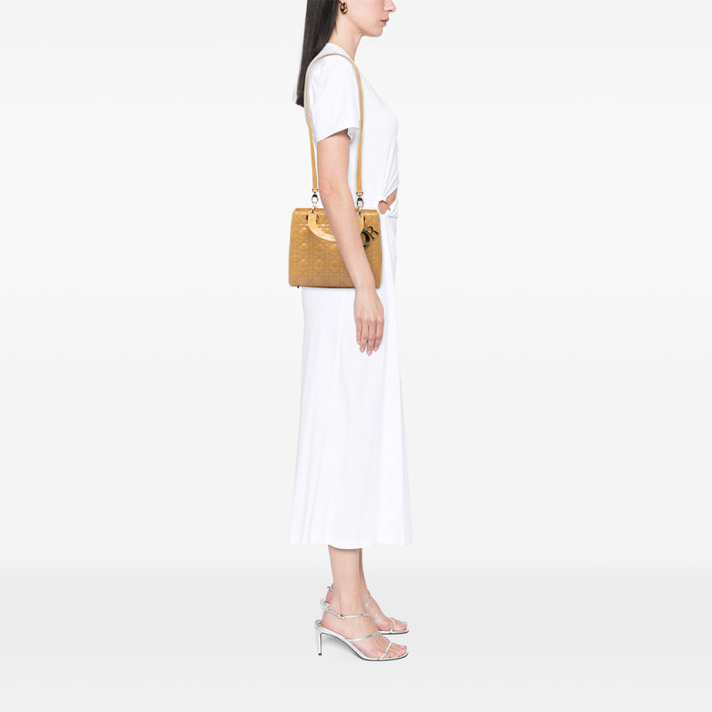 Medium Patent Cannage Lady Dior - Image 7