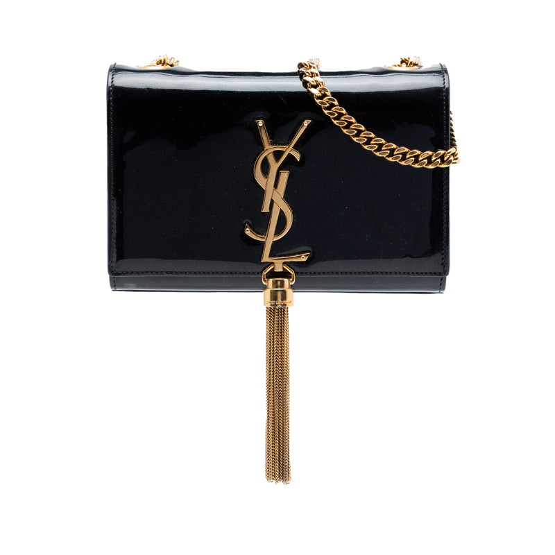 Small Patent Classic Monogram Kate Tassel Crossbody