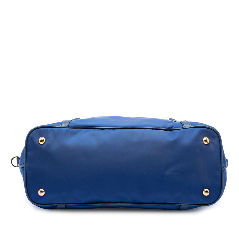 Saffiano Trimmed Tessuto Satchel - Image 3