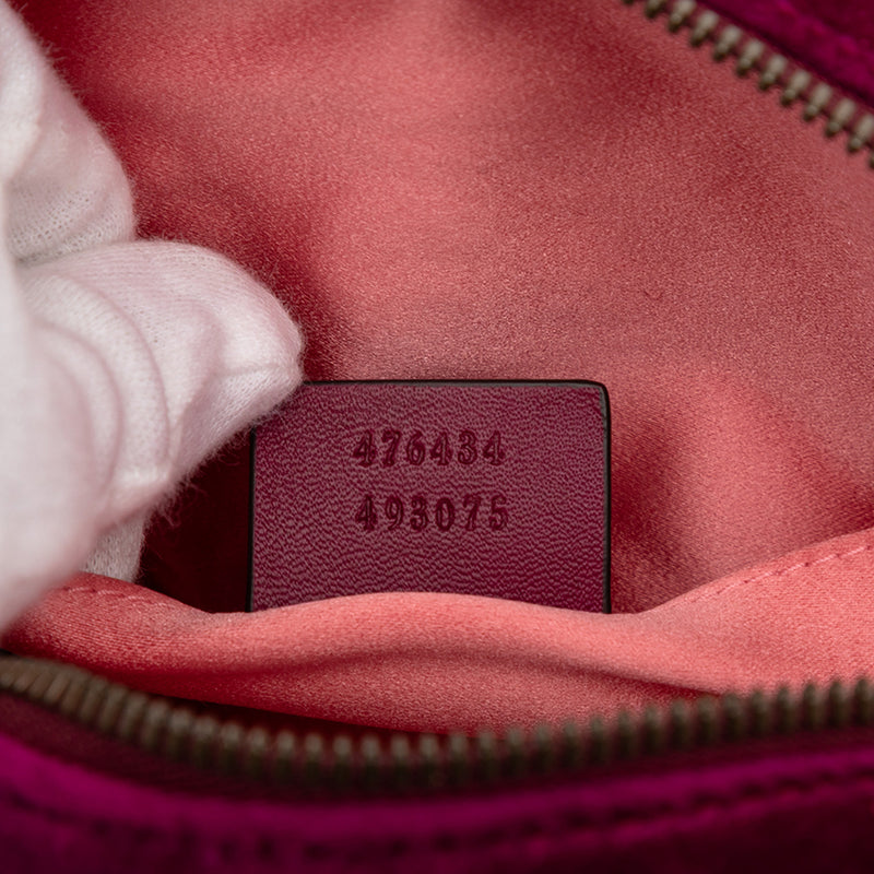 GG Marmont Matelasse Velvet Belt Bag - Image 6