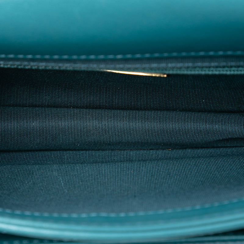 Mini Quilted Calfskin and Caviar Chain Handle Flap - Image 4