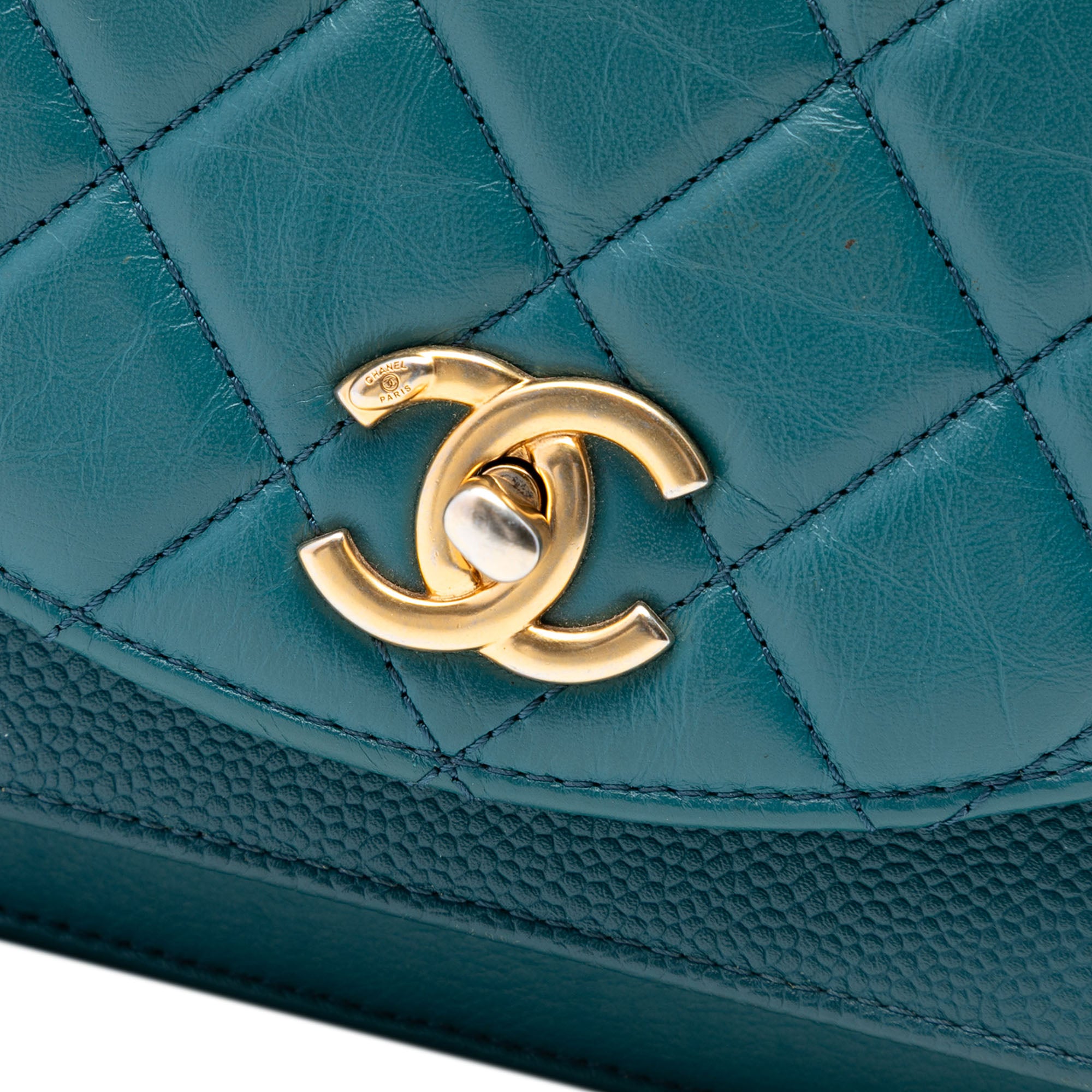 Mini Quilted Calfskin and Caviar Chain Handle Flap - Image 6