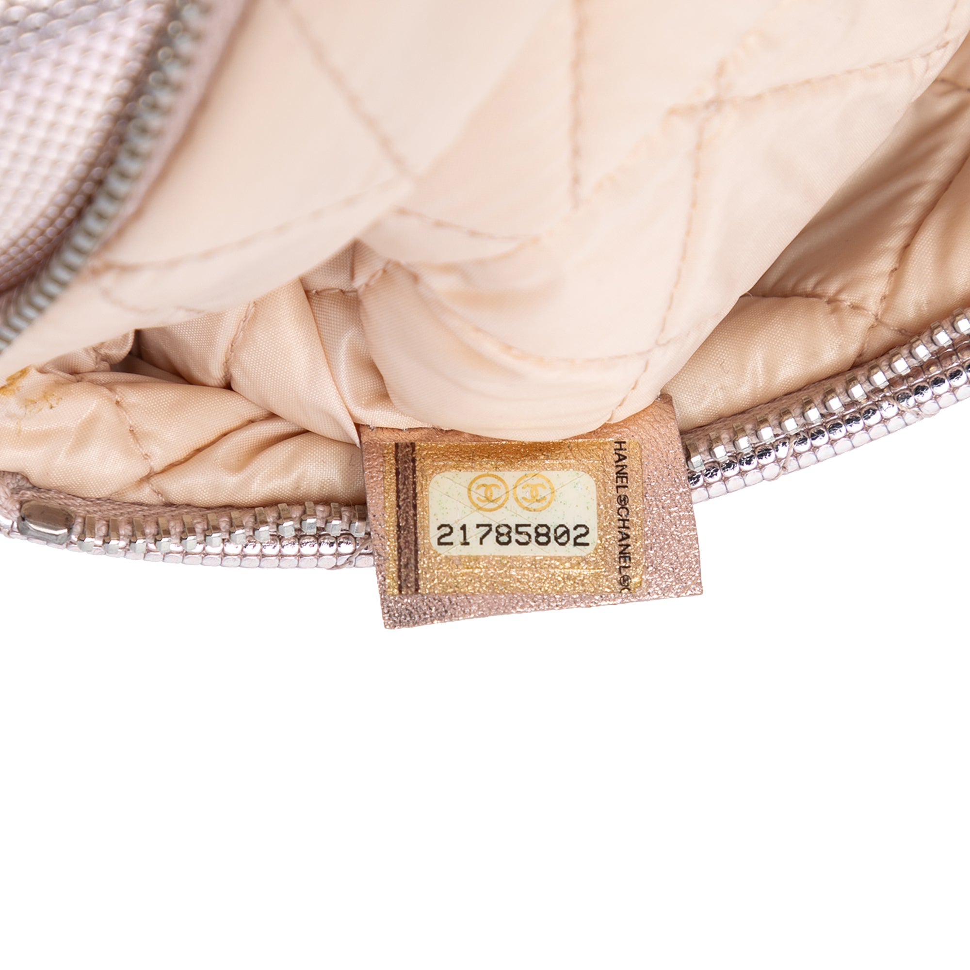 Quilted Calfskin Pixel Effect Beauty Foldover Clutch - Image 5