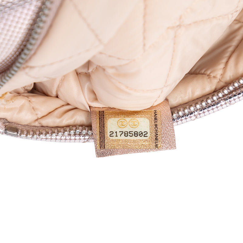 Quilted Calfskin Pixel Effect Beauty Foldover Clutch - Image 5