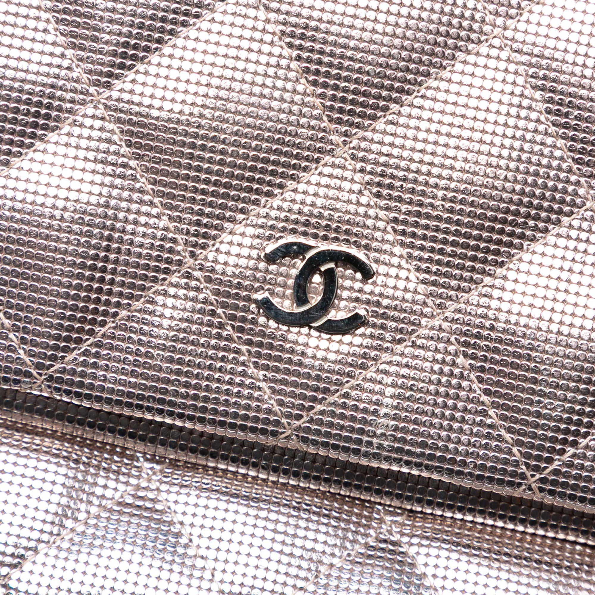 Quilted Calfskin Pixel Effect Beauty Foldover Clutch - Image 6