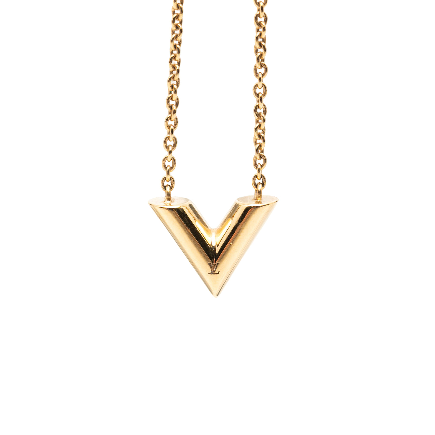 Gold Plated Essential V Necklace - Image 1