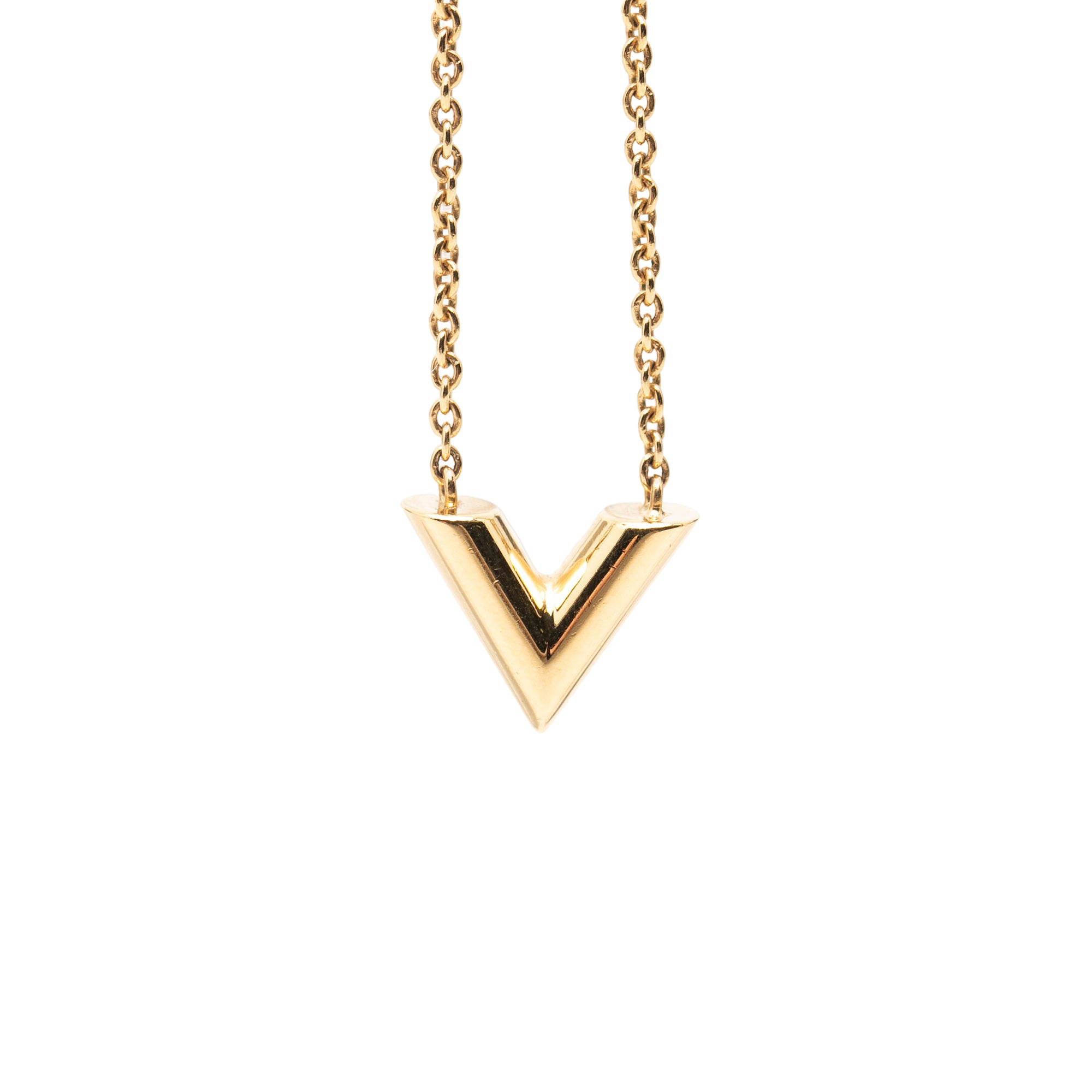 Gold Plated Essential V Necklace - Image 2