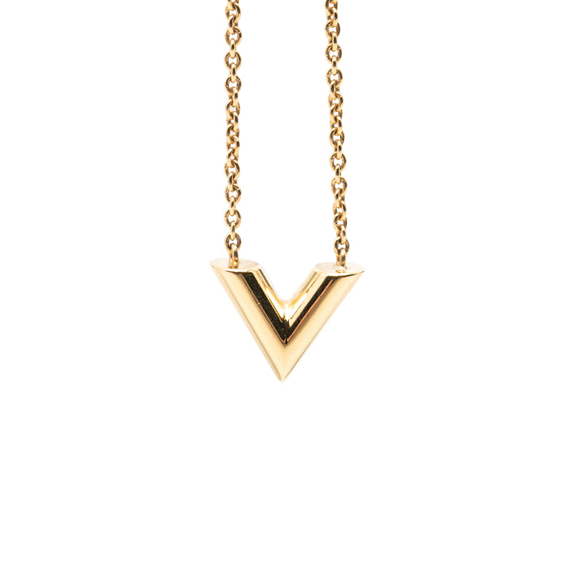 Gold Plated Essential V Necklace - Image 2