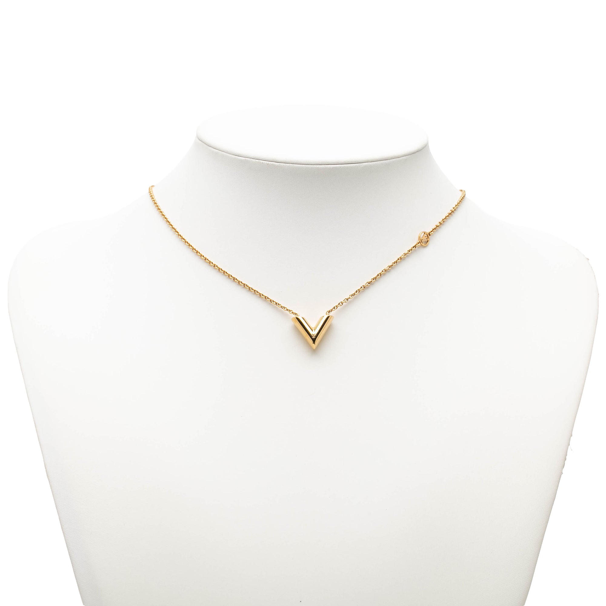 Gold Plated Essential V Necklace - Image 7