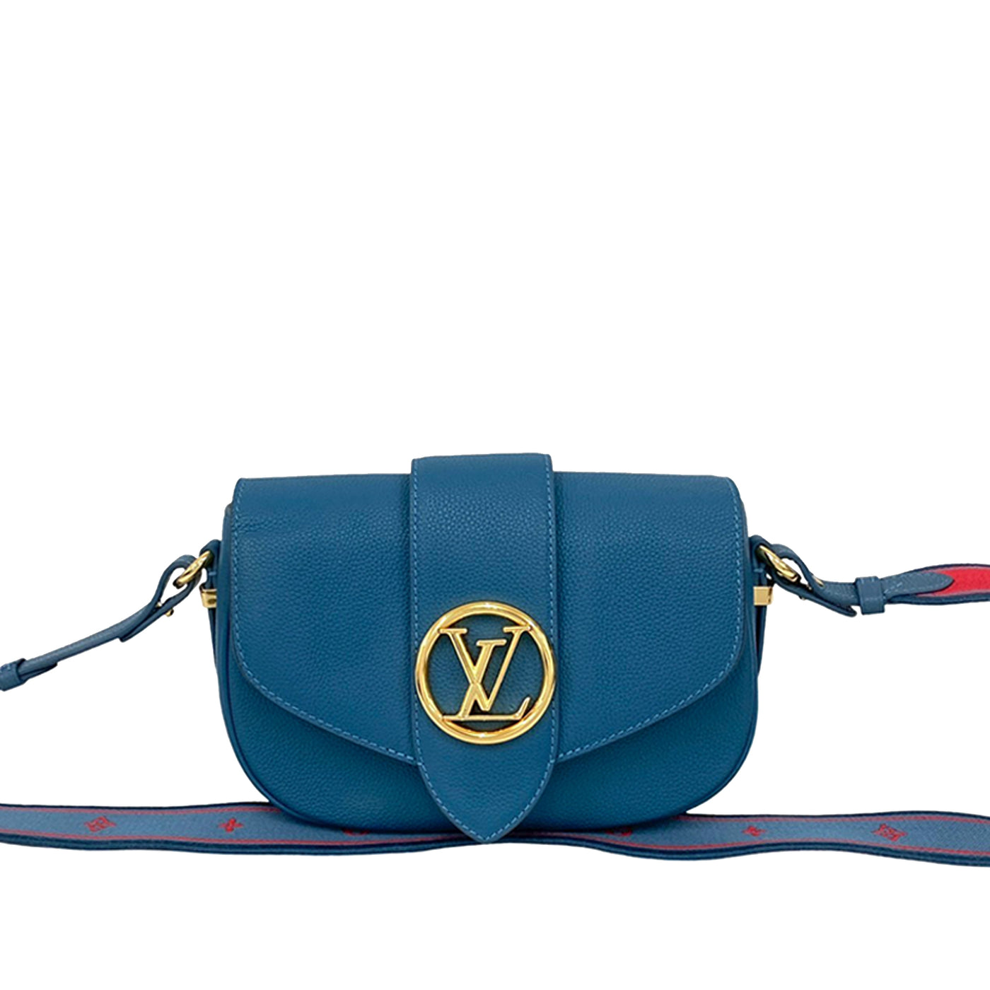 Grained Calfskin LV Pont 9 Soft MM - Image 1