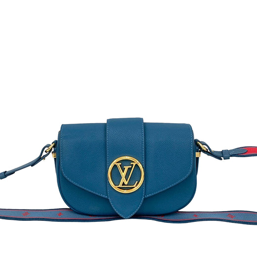 Grained Calfskin LV Pont 9 Soft MM - Image 1
