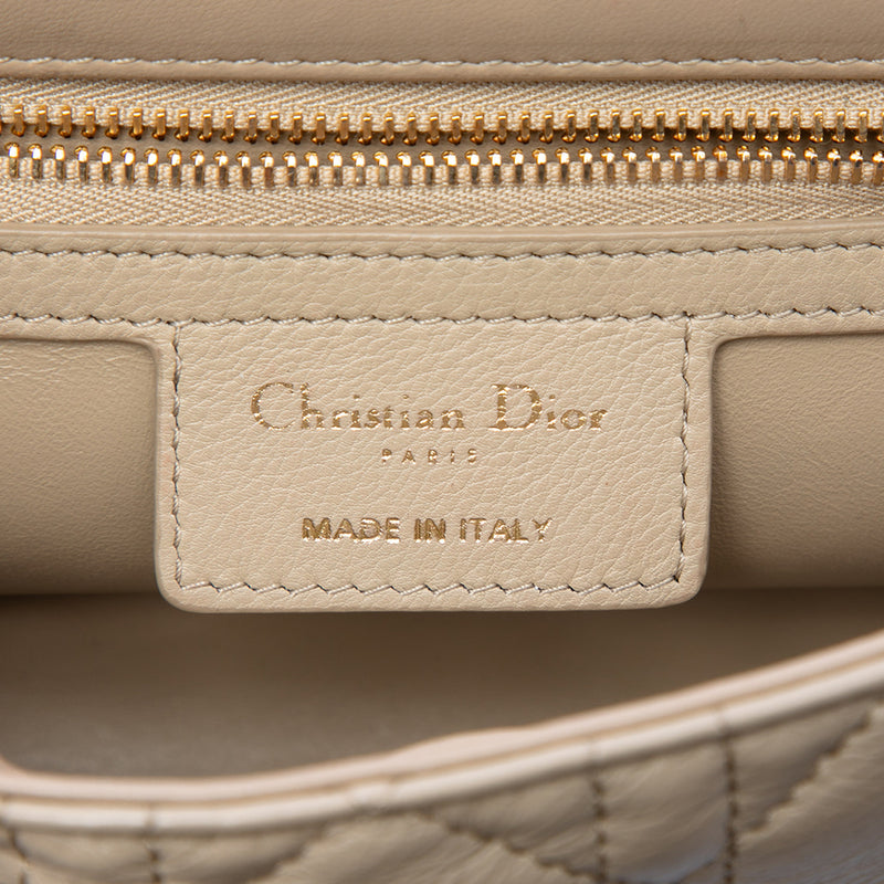 Small Calfskin Cannage Caro Crossbody - Image 5