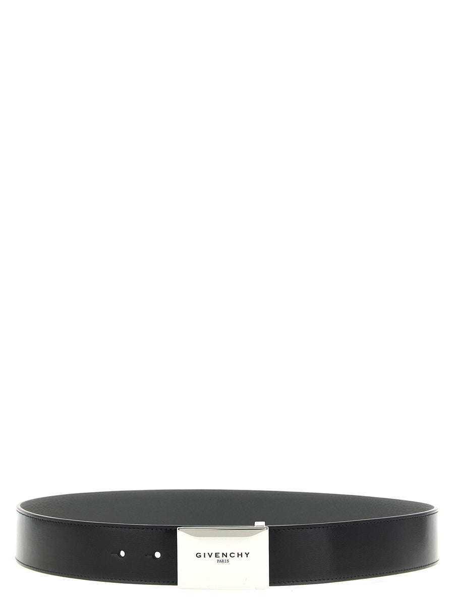 Givenchy Reversible Calf Leather Belt — Black
