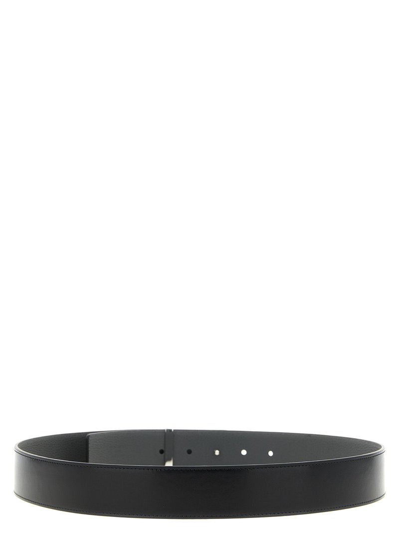 Givenchy Reversible Calf Leather Belt — Black