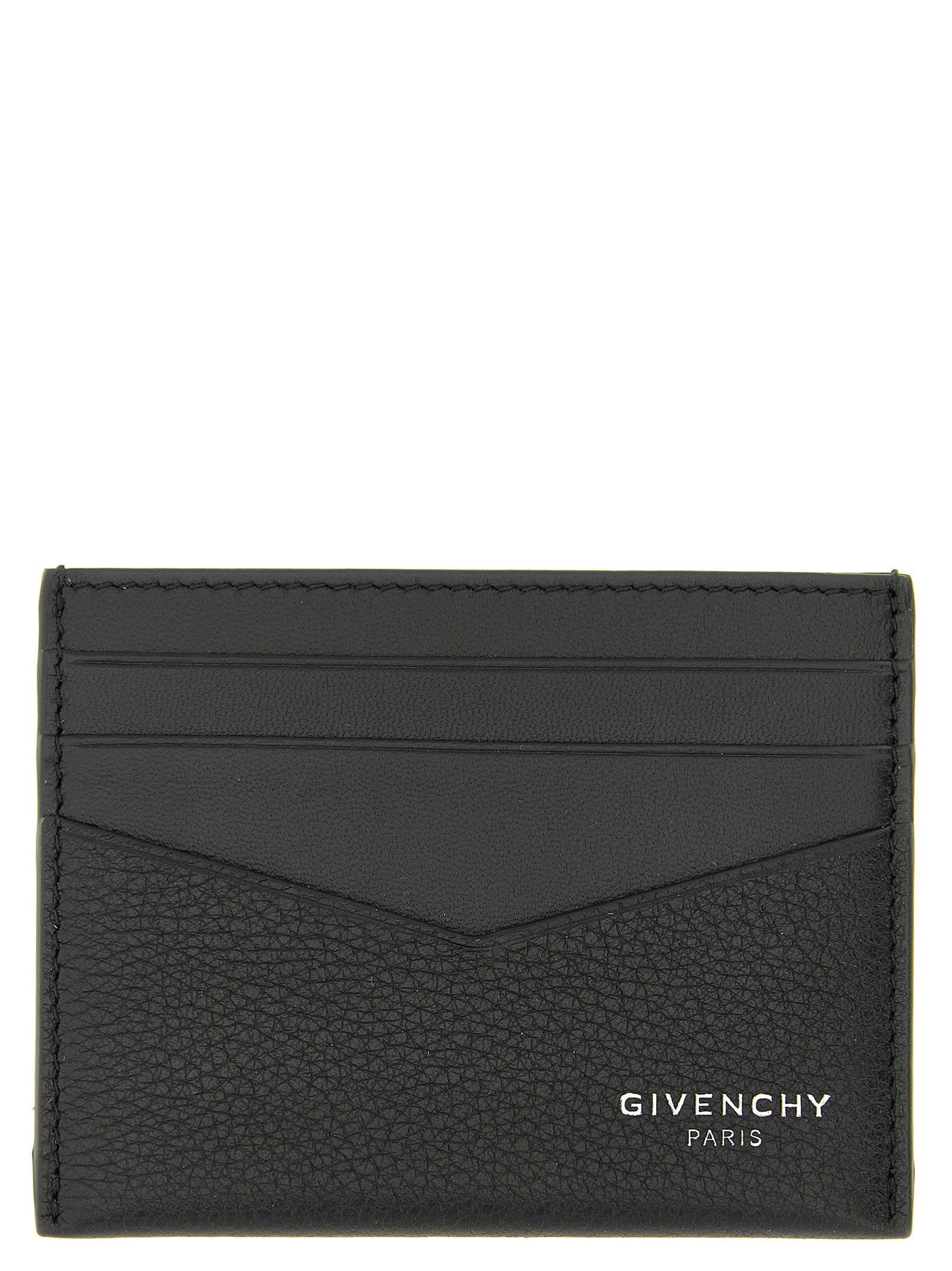 Givenchy Hammered Leather Card Case — Black Cases