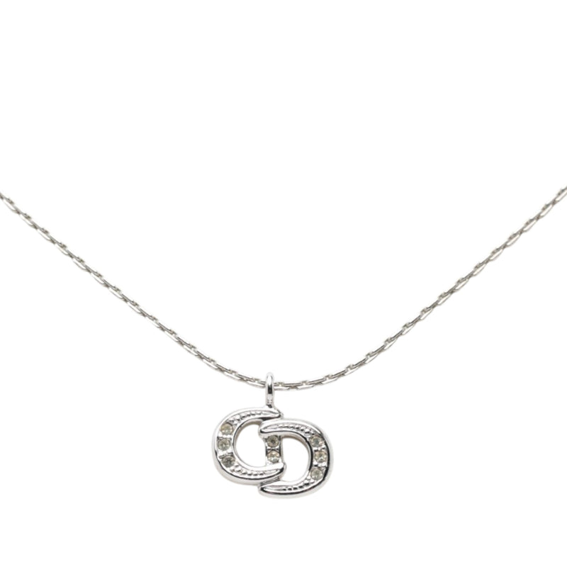 Brass and Strass CD Logo Pendant Necklace - Image 2